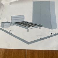 Camera una piazza e mezzza piu materasso e tv