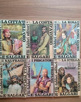Lotto 14 libri Emilio Salgari vintage