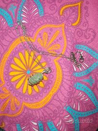 Collana in wire con Avventurina Verde 