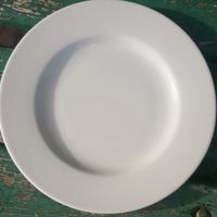 Piatti piani ceramica bianca