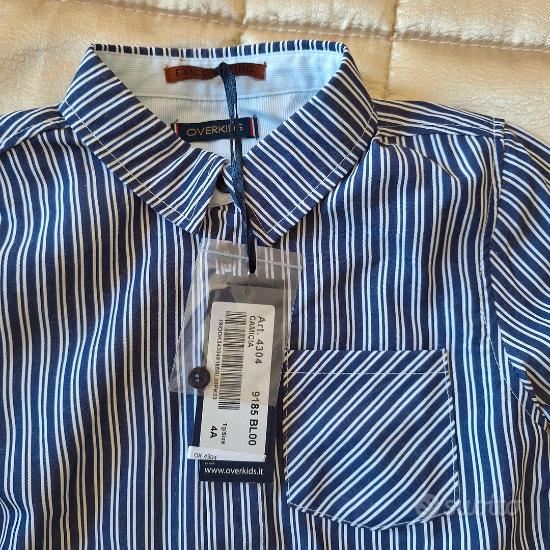 Camicia bimbo Overkids 4A righe blu Tutto per i bambini In