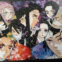 1 Cartolina litografia da collezione Demon Slayer
