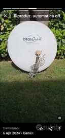 Parabola satellitare completa di occhio, attacchi