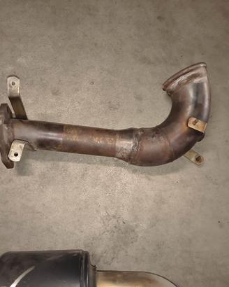 Downpipe + scarico diretto 500 Abarth 