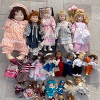 Bambole di porcellana vintage antiche collezione