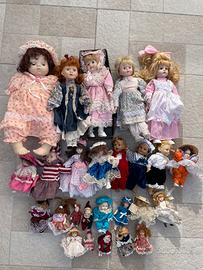 Bambole di porcellana vintage antiche collezione