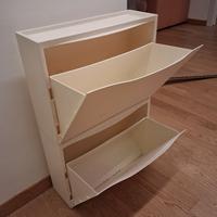 Scarpiera modulo slim ikea bianche 