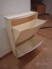 Scarpiera modulo slim ikea bianche 