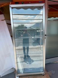 CONGELATORE VERTICALE PORTA VETRO ACCIAIO INOX