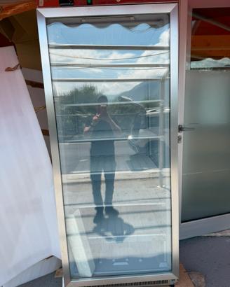 CONGELATORE VERTICALE PORTA VETRO ACCIAIO INOX