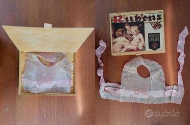 bavaglino neonato rubens anni forse inizi '900