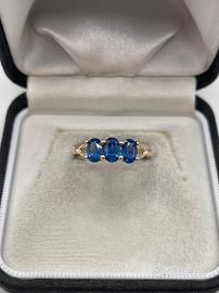 Anello 9 carati Vintage Cianite 
