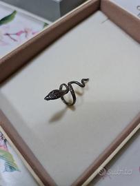 Anello in argento 925 con serpente