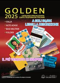 🆕Catalogo Schede Telefoniche [36,90€] GOLDEN 2025