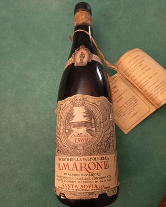 vino Amarone annata 1969