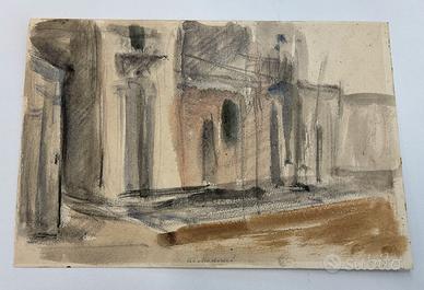 Mario Marcucci Acquerello su carta (double face)