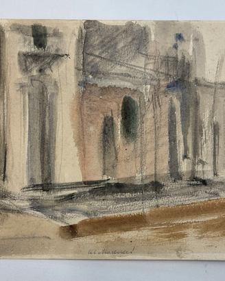 Mario Marcucci Acquerello su carta (double face)