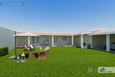 Rustico da completare con giardino a Villagreca