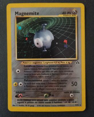 magnemite 7/75 set neo discovery Ita NM