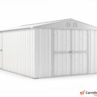 Box capanno acciaio lamiera 327x459 cm bianco