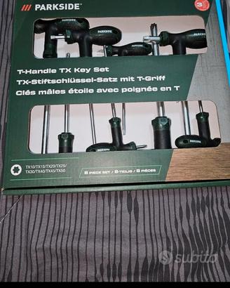 kit 8 chiavini a T Parkside stellati