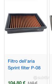 Filtro aria sprotivo sprint filter audi rsq3