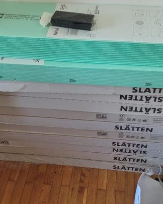 30mq parquet IKEA SLATTEN + sottopavimento NIVÅ
