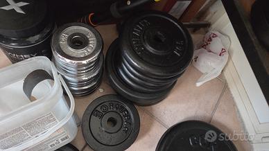 pesi in ghisa e ghisa gommata 