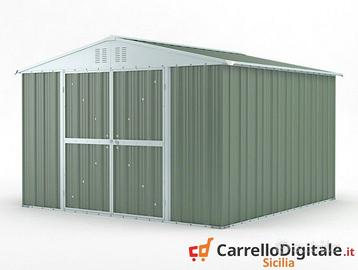 Box struttura lamiera Acciaio 327x307 verde