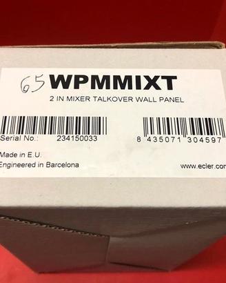 pannello mixer WALL PANEL WPMMIXT 