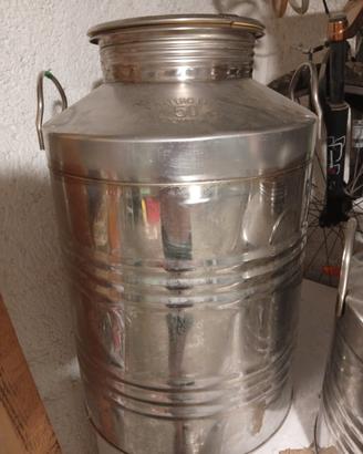 Bidone acciao inox 50 litri 
