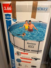 Piscina rotonda come nuova 3.66 x1.22