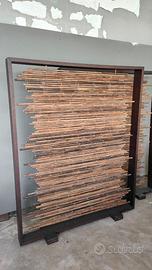 Separè in Bambu Con Telaio