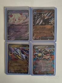 Lotto 4 carte Pokemon rare 
