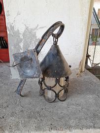 LANTERNA DA ESTERNO IN FERRO BATTUTO