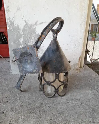 LANTERNA DA ESTERNO IN FERRO BATTUTO