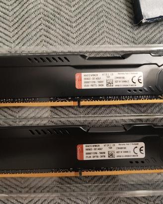 RAM HyperX Fury Black DDR4 8GB (2x4GB) 2133MHz CL1