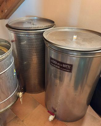 Vasche serbatoi cisterne  inox per vino / miele