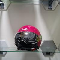 CASCO DIEFFE DEMIJET FUCSIA CON SCRITTA BIANCA