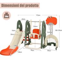 Altalena scivolo bimbi