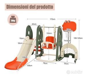 Altalena scivolo bimbi