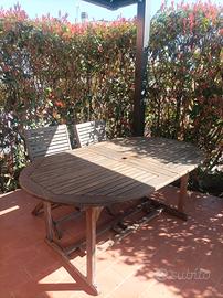 tavolo da giardino in legno 