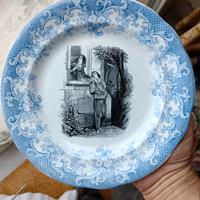 Piatto antico romantico Romeo e Giulietta collezio