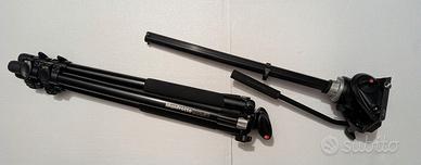 Manfrotto cavalletto treppiede testa fluida
