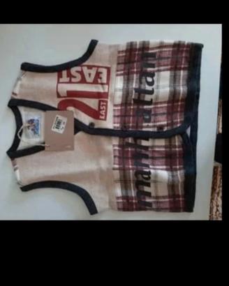 Set 2 gilet pile bambini  tg 24