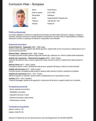Autista Patente B / Addetto Consegne / Logistica