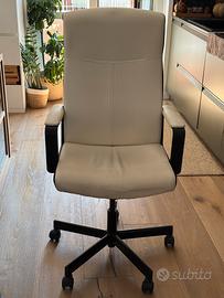 Sedia girevole con rotelle ufficio Ikea Millberget