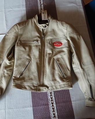 giacca pelle donna moto guzzi taglia S