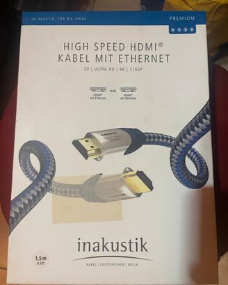 Cavo hdmi inakustik 4k 3d
