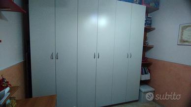 armadio a 6 ante buono stato bianco 